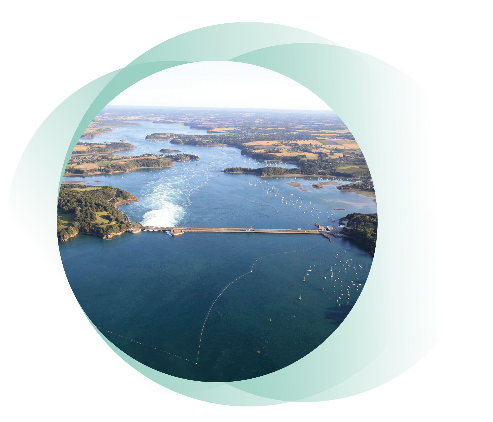 Illustration de l'estuaire de la Rance